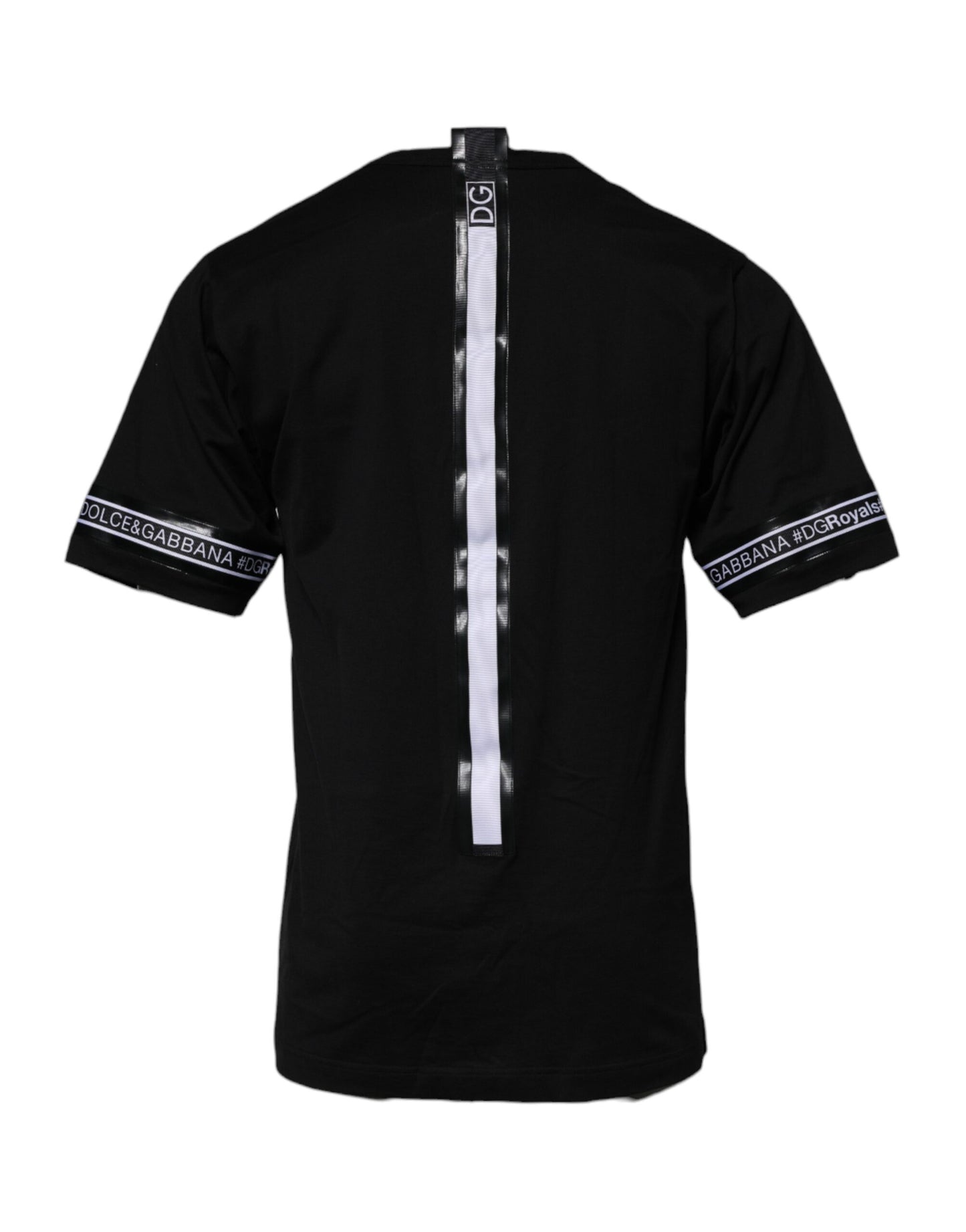 Black #DGMILLENNIALS Cotton Crew Neck T-shirt-Dolce & Gabbana-LabelTerrace.com