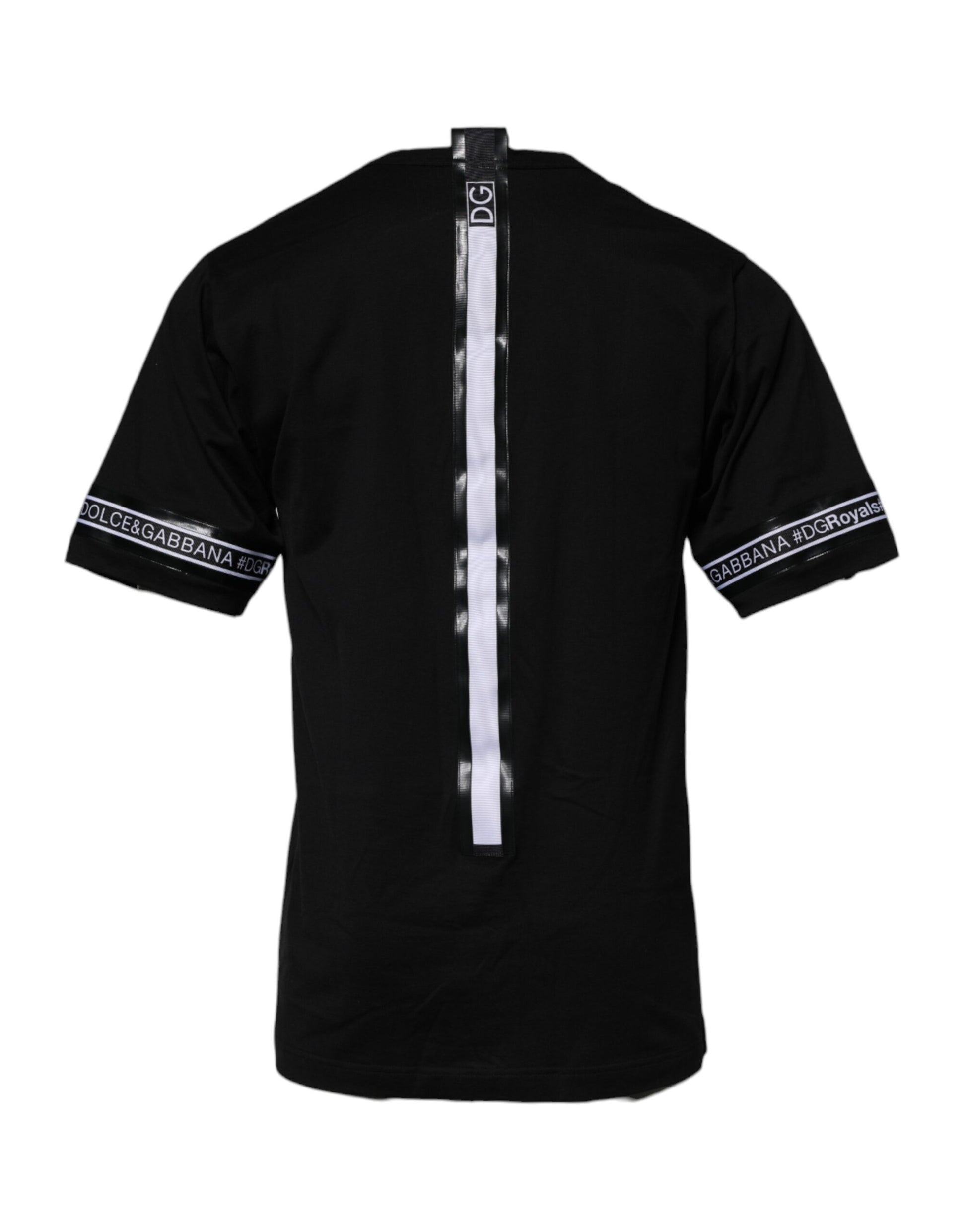 Black #DGMILLENNIALS Cotton Crew Neck T-shirt-Dolce & Gabbana-LabelTerrace.com
