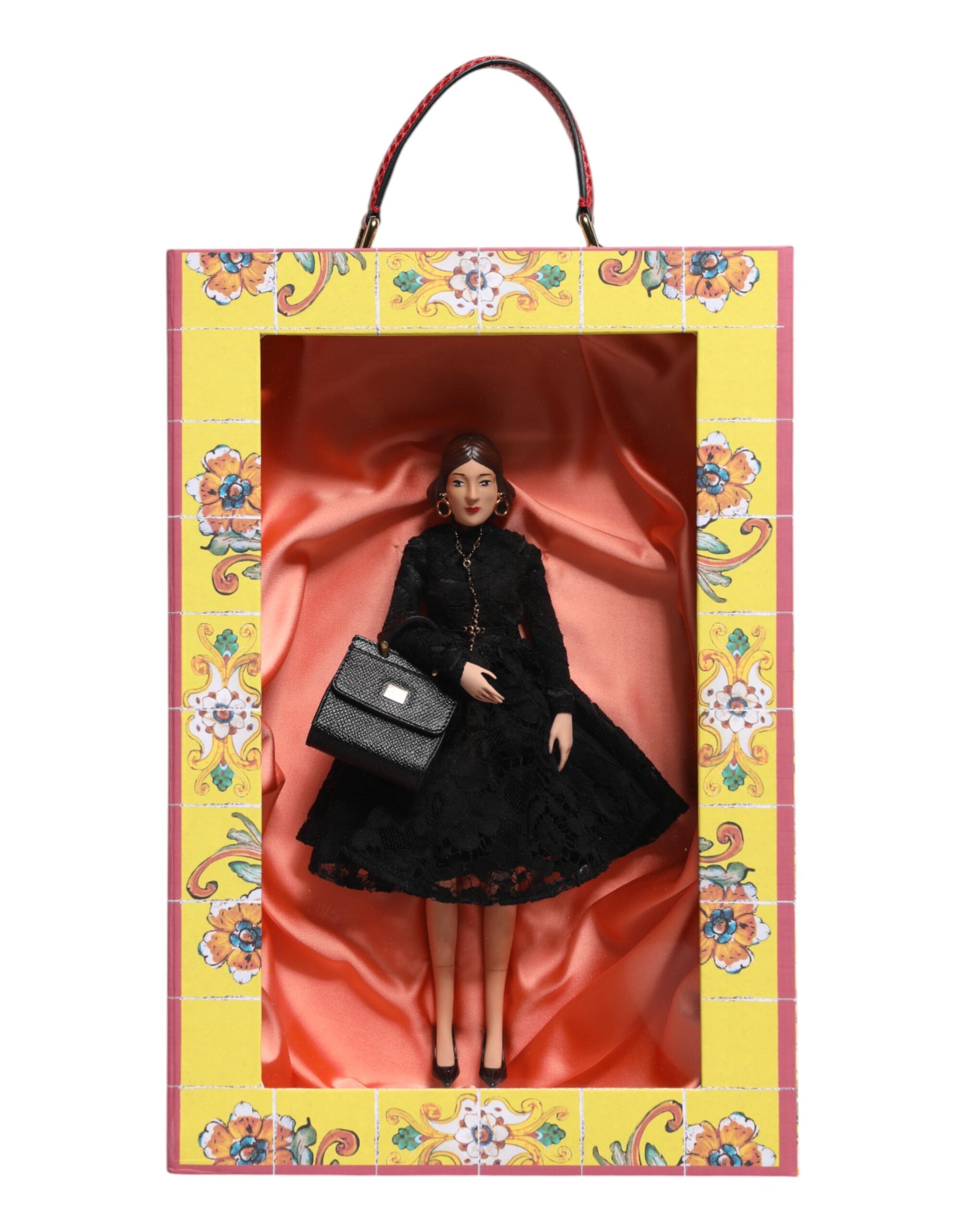 Black Dress Ceramic Porcelain Fashion Leather Sicily Dolls-Dolce & Gabbana-LabelTerrace.com