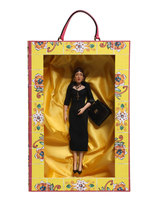 Black Dress Ceramic Porcelain Fashion Leather Sicily Dolls-Dolce & Gabbana-LabelTerrace.com