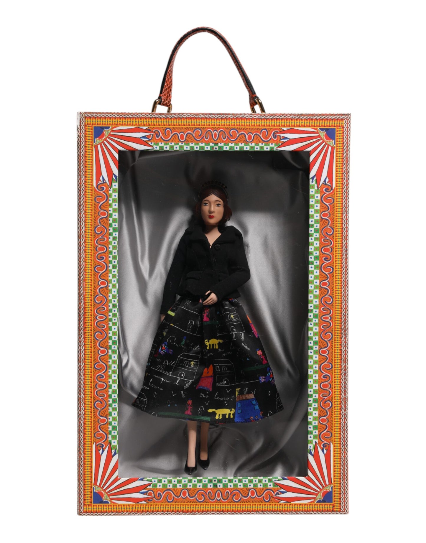 Black Dress Ceramic Porcelain Fashion Leather Sicily Dolls-Dolce & Gabbana-LabelTerrace.com