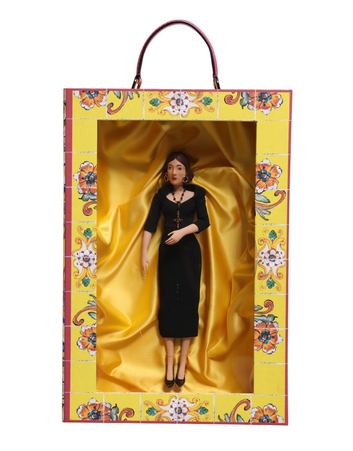 Black Dress Ceramic Porcelain Fashion Leather Sicily Dolls-Dolce & Gabbana-LabelTerrace.com