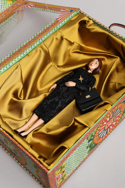 Black Dress Ceramic Porcelain Fashion Leather Sicily Dolls-Dolce & Gabbana-LabelTerrace.com
