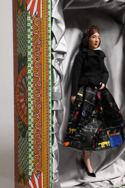 Black Dress Ceramic Porcelain Fashion Leather Sicily Dolls-Dolce & Gabbana-LabelTerrace.com