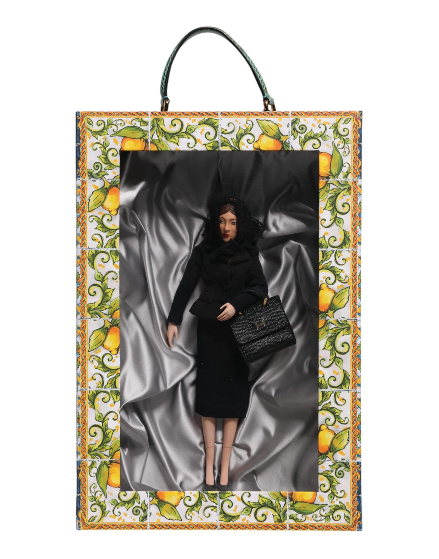 Black Dress Ceramic Porcelain Fashion Leather Sicily Dolls-Dolce & Gabbana-LabelTerrace.com