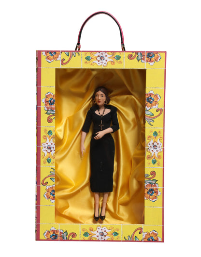 Black Dress Ceramic Porcelain Fashion Leather Sicily Dolls-Dolce & Gabbana-LabelTerrace.com