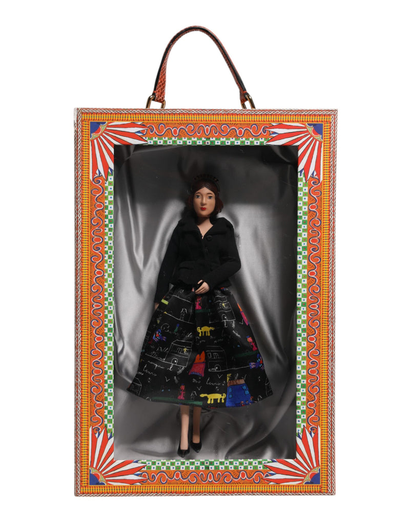 Black Dress Ceramic Porcelain Fashion Leather Sicily Dolls-Dolce & Gabbana-LabelTerrace.com