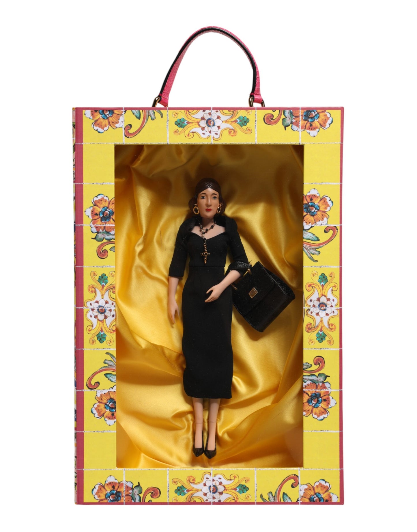 Black Dress Ceramic Porcelain Fashion Leather Sicily Dolls-Dolce & Gabbana-LabelTerrace.com