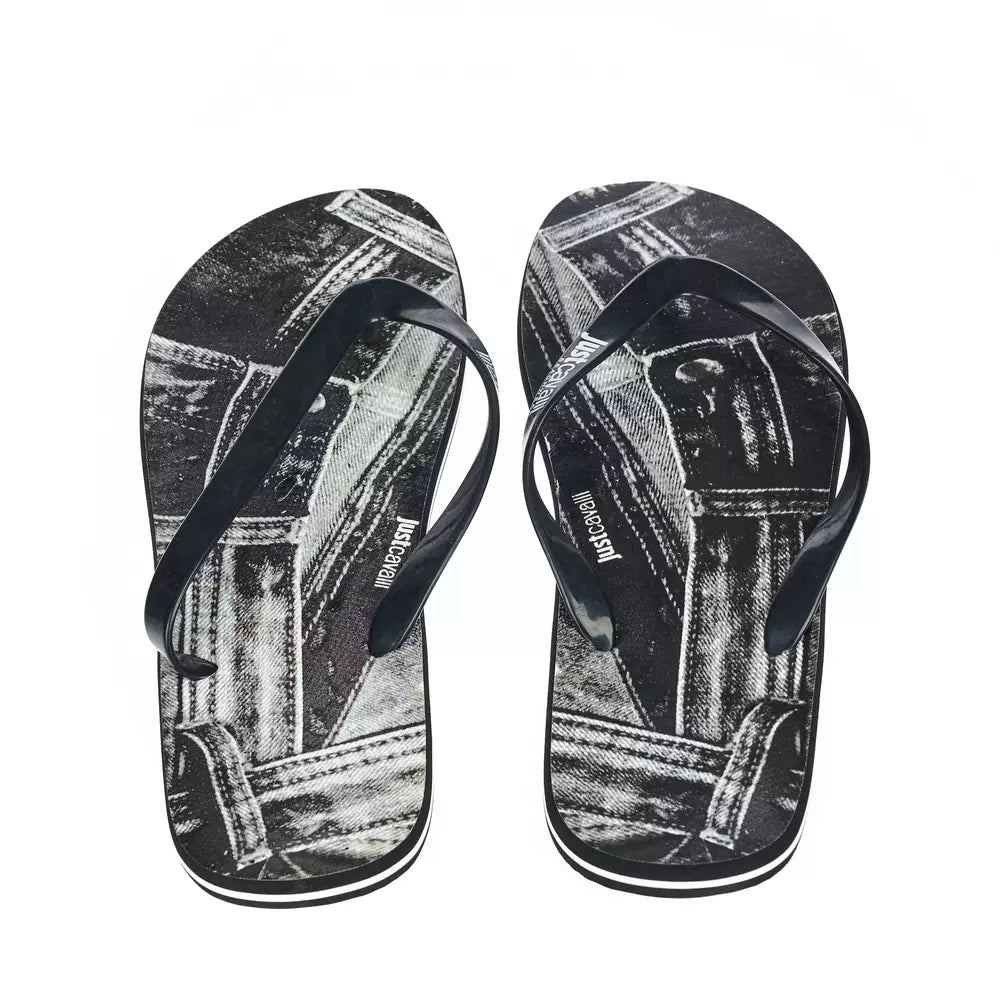 Black EVA Men Sandal-Just Cavalli-LabelTerrace.com