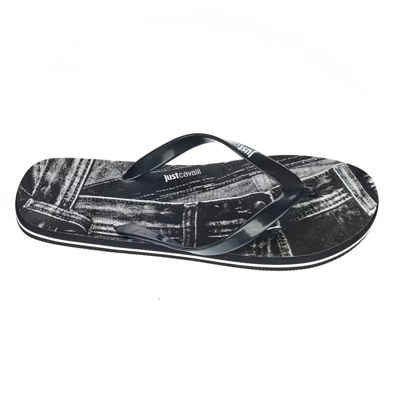 Black EVA Men Sandal-Just Cavalli-LabelTerrace.com