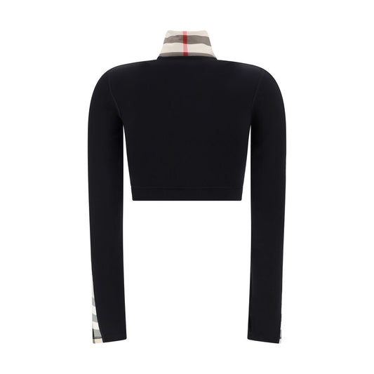 Black Elastane Sweatshirt