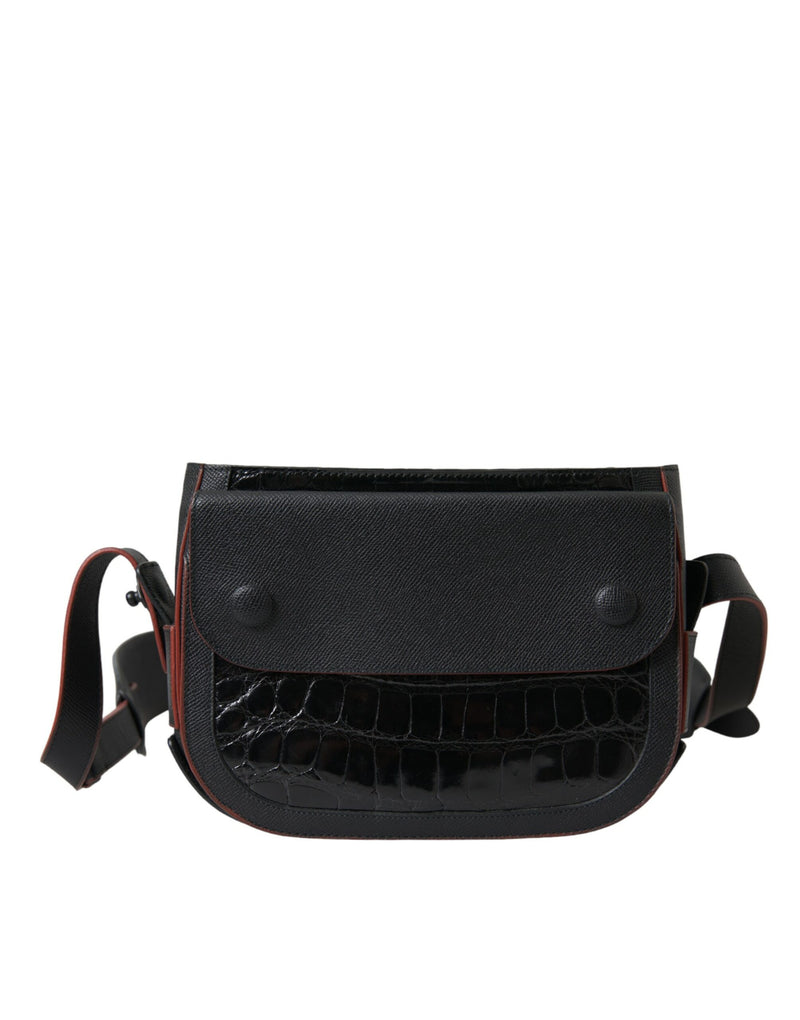 Black Exotic Leather Shoulder Crossbody Camera Bag-Balenciaga-LabelTerrace.com