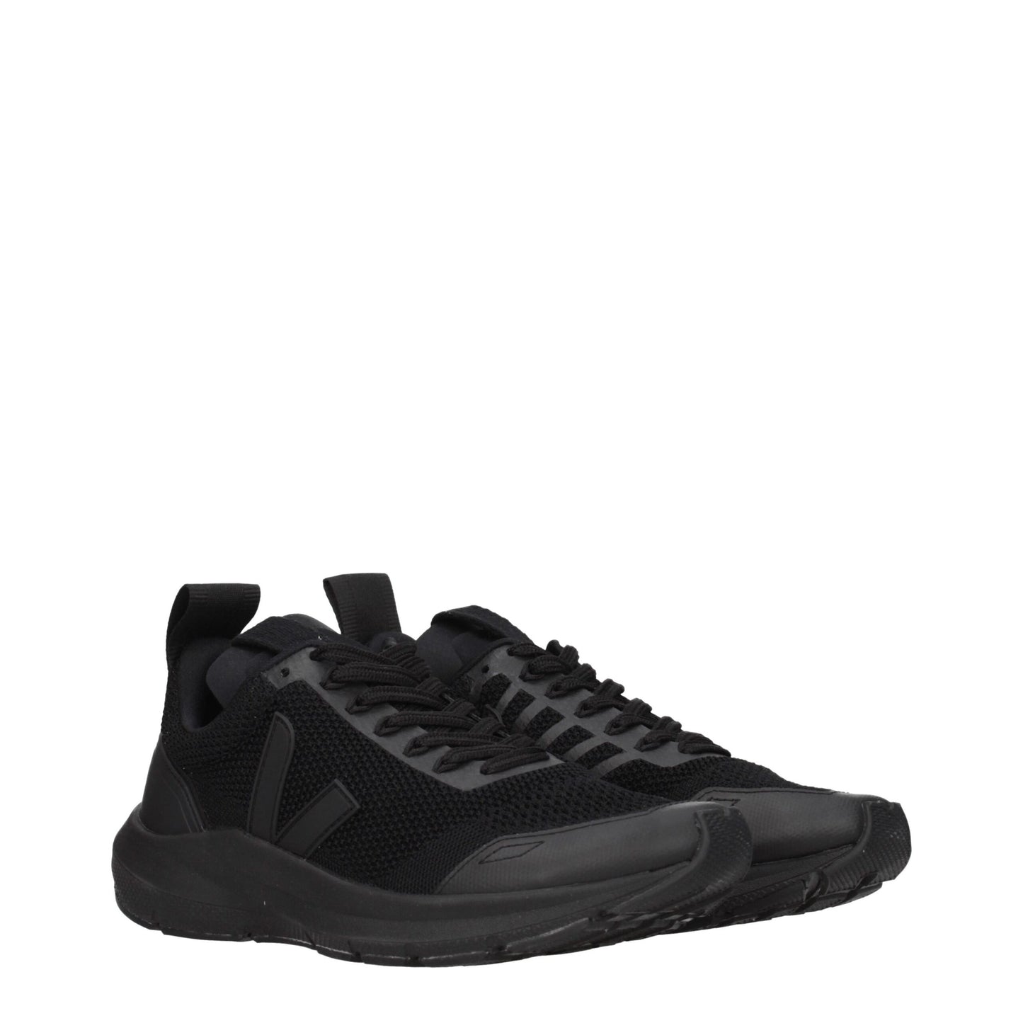 Black Fabric Athletic Sneakers-Veja-LabelTerrace.com