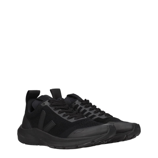 Black Fabric Athletic Sneakers-Veja-LabelTerrace.com