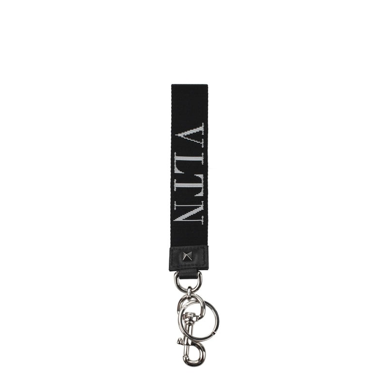 Black Fabric Keychain-Valentino Garavani-LabelTerrace.com