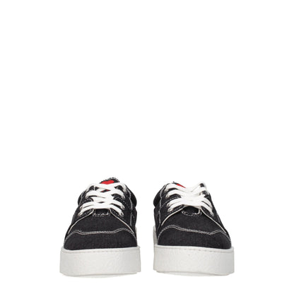 Black Fabric Low Top Sneakers-Ami Paris-LabelTerrace.com