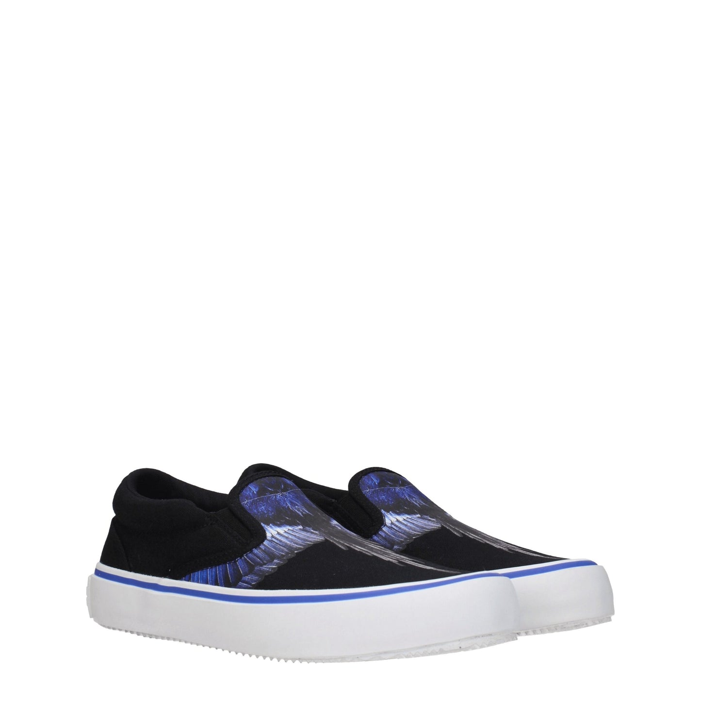 Black Fabric Slip-On Loafers-Marcelo Burlon-LabelTerrace.com