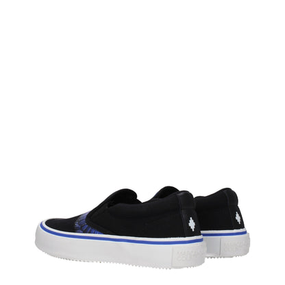 Black Fabric Slip-On Loafers-Marcelo Burlon-LabelTerrace.com