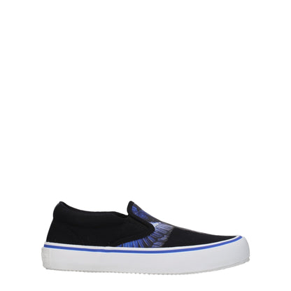 Black Fabric Slip-On Loafers-Marcelo Burlon-LabelTerrace.com