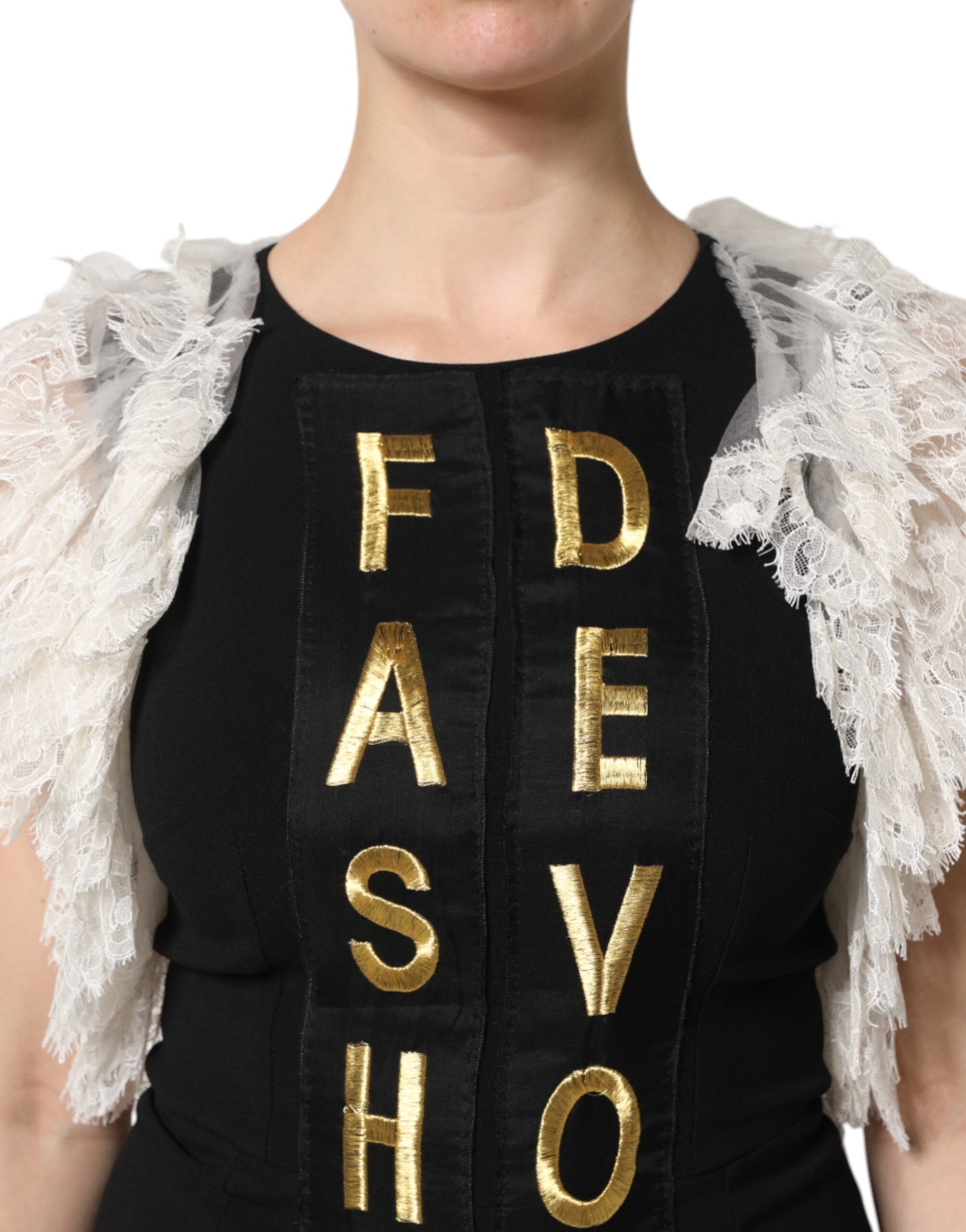 Black Fashion Devotion Embellish Mini Dress-Dolce & Gabbana-LabelTerrace.com