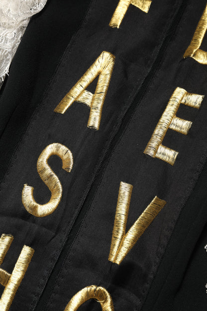 Black Fashion Devotion Embellish Mini Dress-Dolce & Gabbana-LabelTerrace.com