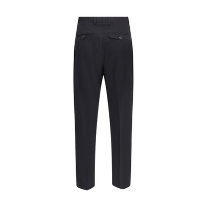 Black Fleece Wool Chino Pants