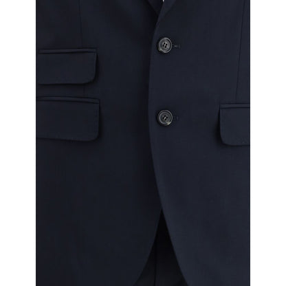 Black Fleece Wool Two-Piece Suit