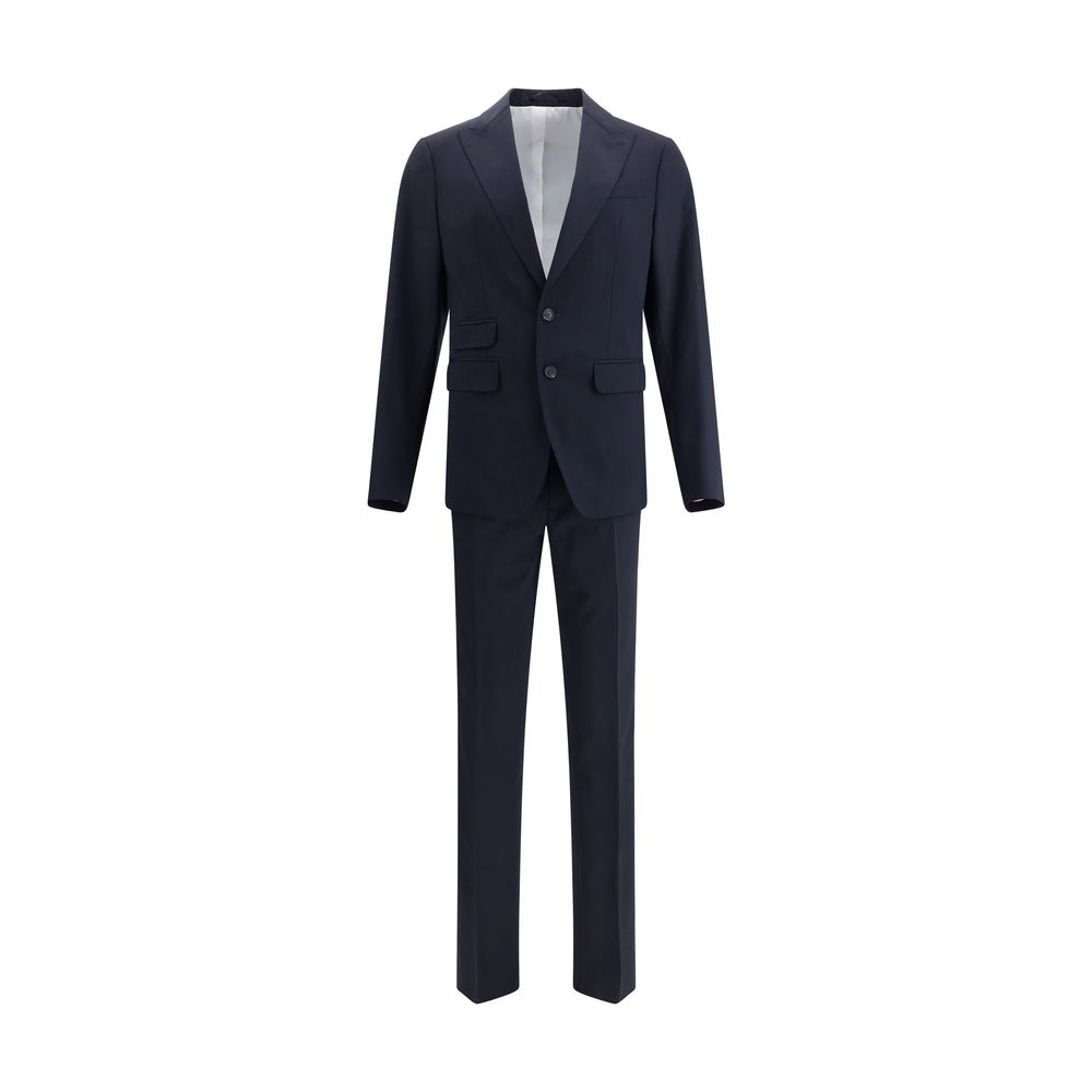 Black Fleece Wool Two-Piece Suit