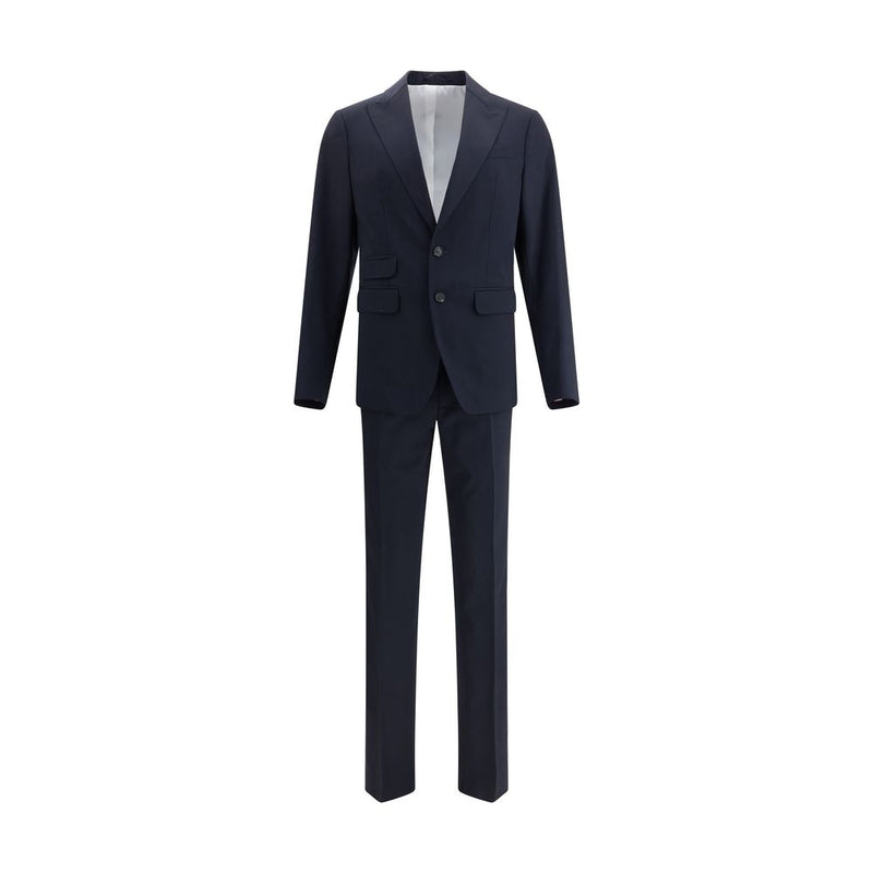 Black Fleece Wool Two-Piece Suit