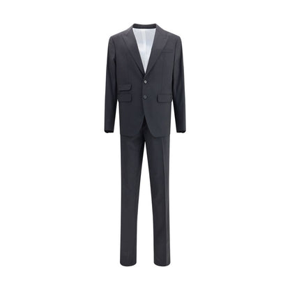 Black Fleece Wool Two-Piece Suit