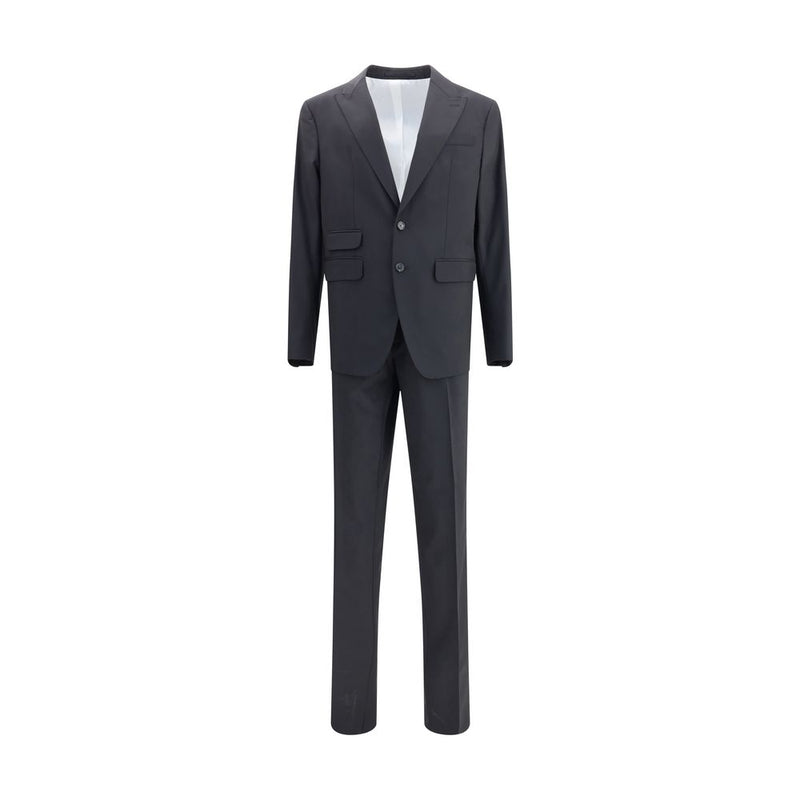 Black Fleece Wool Two-Piece Suit