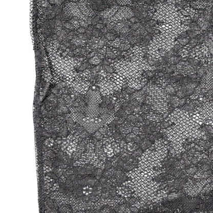 Black Floral Lace Cotton Stretch Stockings Socks-Dolce & Gabbana-LabelTerrace.com