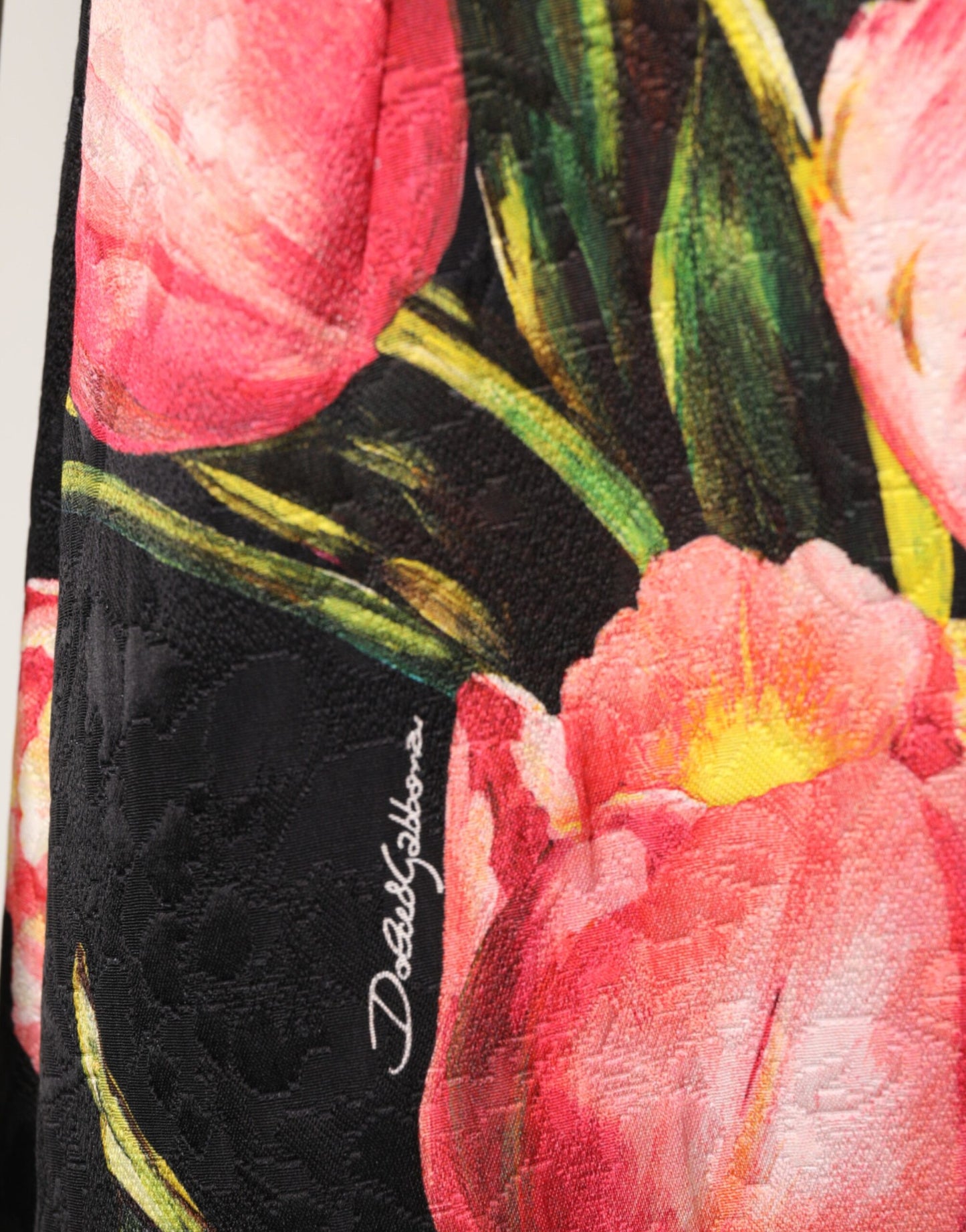 Black Floral Print Viscose A-line Mini Dress