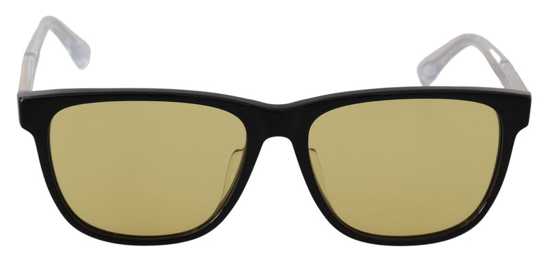 Black Frame DL0330-D 01E 57 Yellow Transparent Lenses Sunglasses-Diesel-LabelTerrace.com