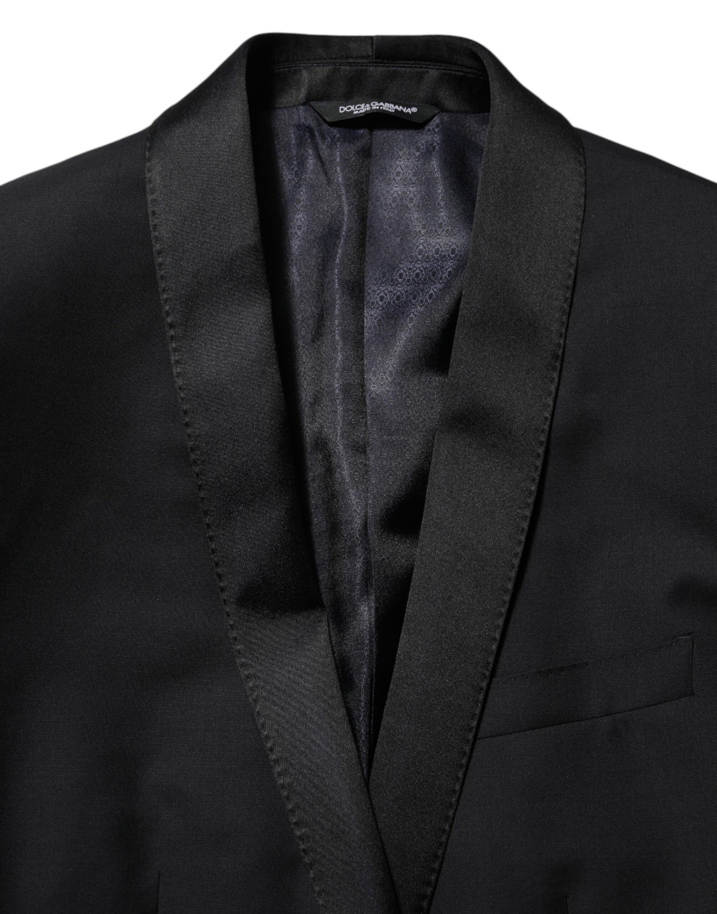 Black GOLD 1 Button Suit Jacket Men Blazer-Dolce & Gabbana-LabelTerrace.com