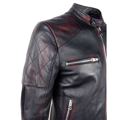 Black Goatskin Men Jacket-Dolce & Gabbana-LabelTerrace.com