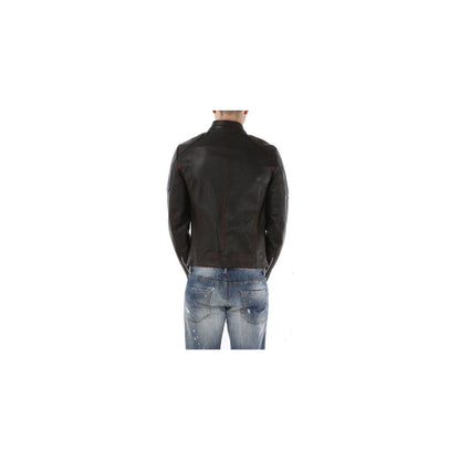 Black Goatskin Men Jacket-Dolce & Gabbana-LabelTerrace.com