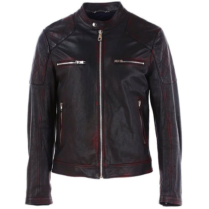 Black Goatskin Men Jacket-Dolce & Gabbana-LabelTerrace.com