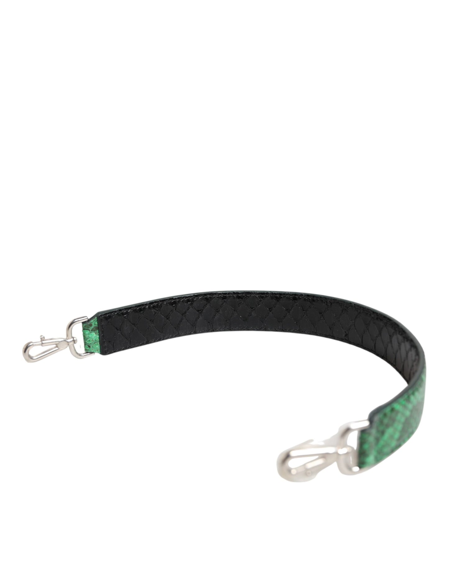 Black Green Exotic Leather Bag Shoulder Strap-Dolce & Gabbana-LabelTerrace.com