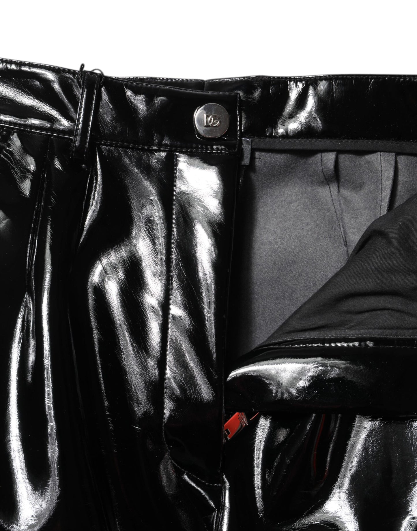 Black High Waist Cargo Bootcut Pants-Dolce & Gabbana-LabelTerrace.com