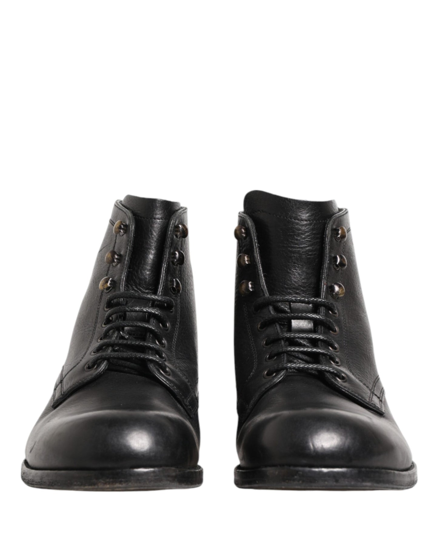 Black Lace Up Short Ankle Boots Men Shoes