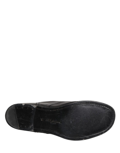 Black Lace Up Short Ankle Boots Men Shoes