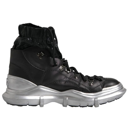 Black Lambskin Men Ankle Boot-Dolce & Gabbana-LabelTerrace.com