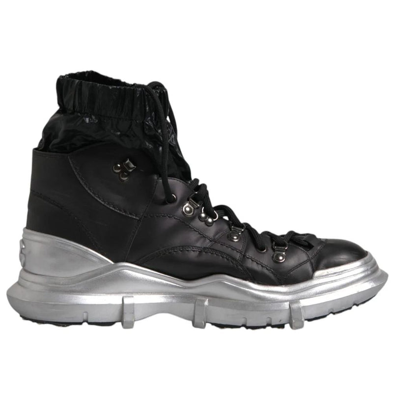 Black Lambskin Men Ankle Boot-Dolce & Gabbana-LabelTerrace.com