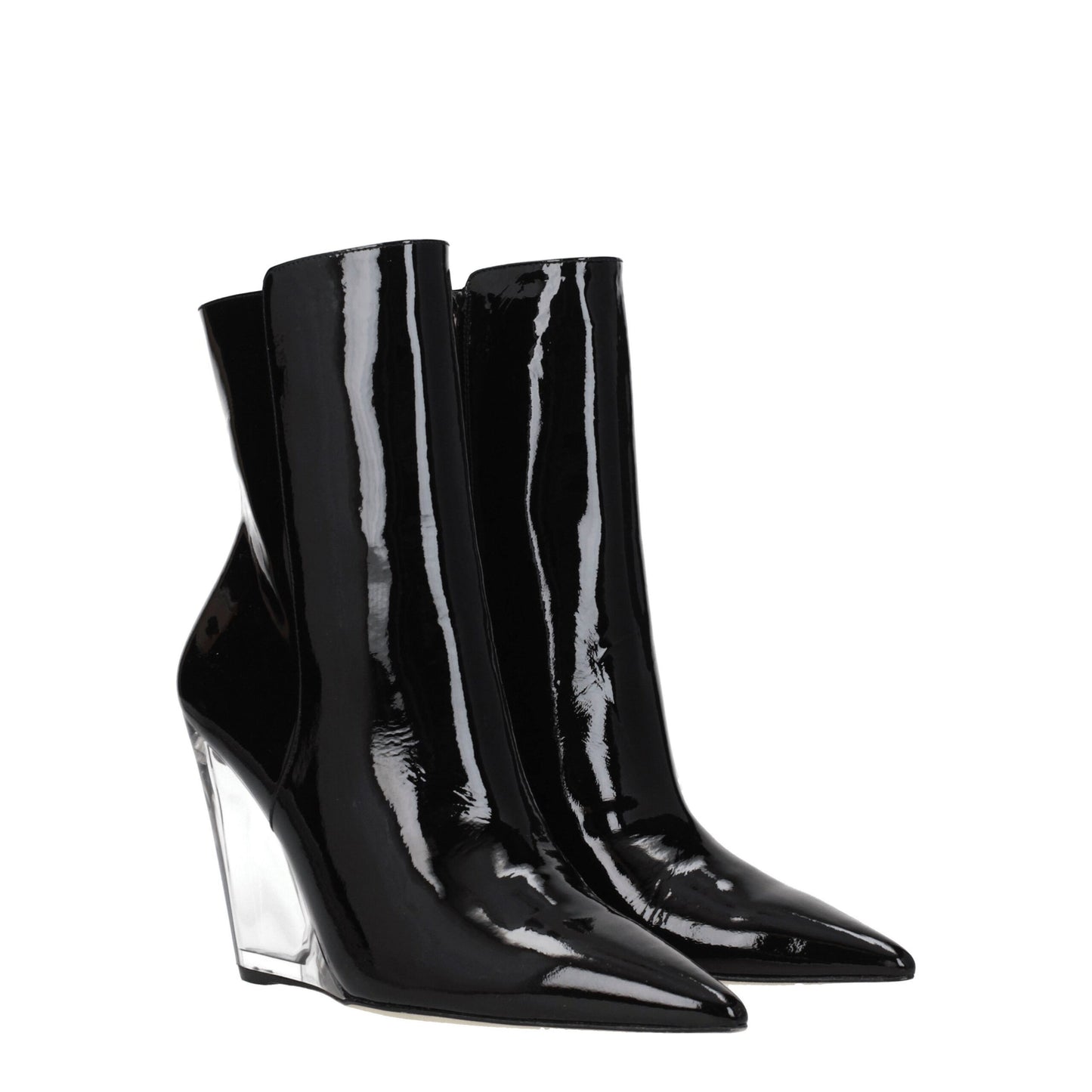 Black Leather Ankle Boots-Stuart Weitzman-LabelTerrace.com