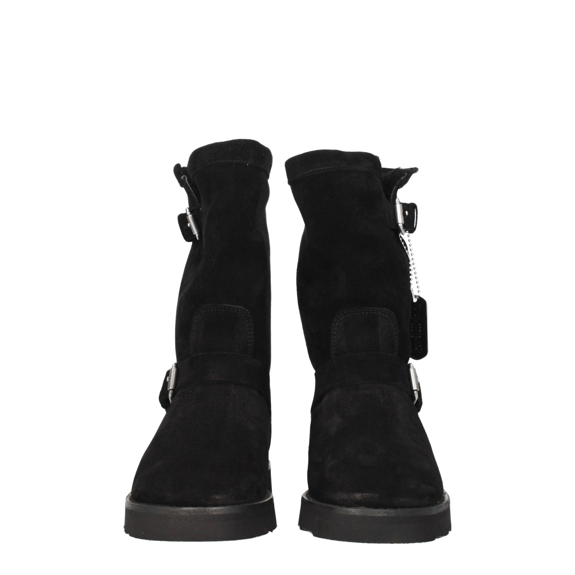 Black Leather Ankle Boots-Kenzo-LabelTerrace.com