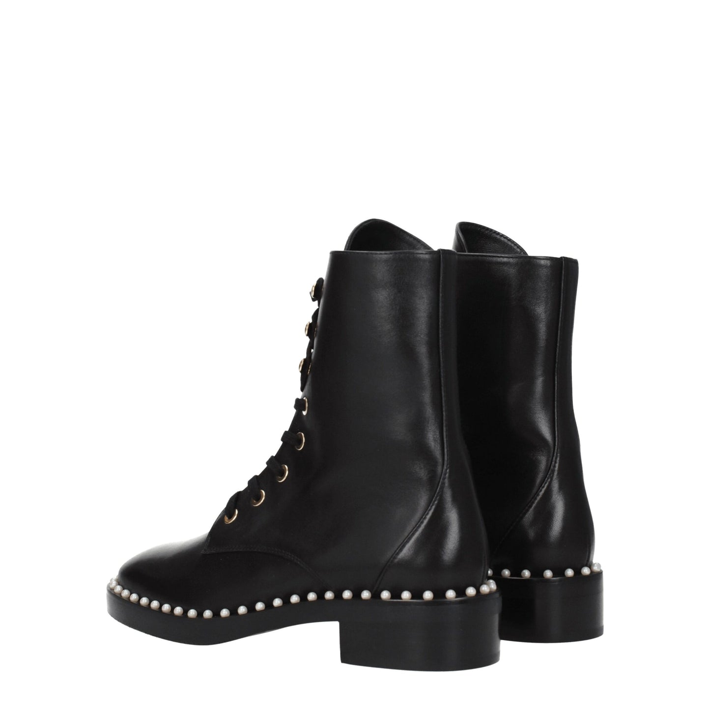 Black Leather Ankle Boots