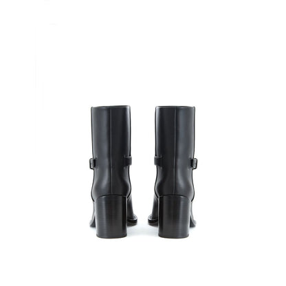 Black Leather Boot-Burberry-LabelTerrace.com