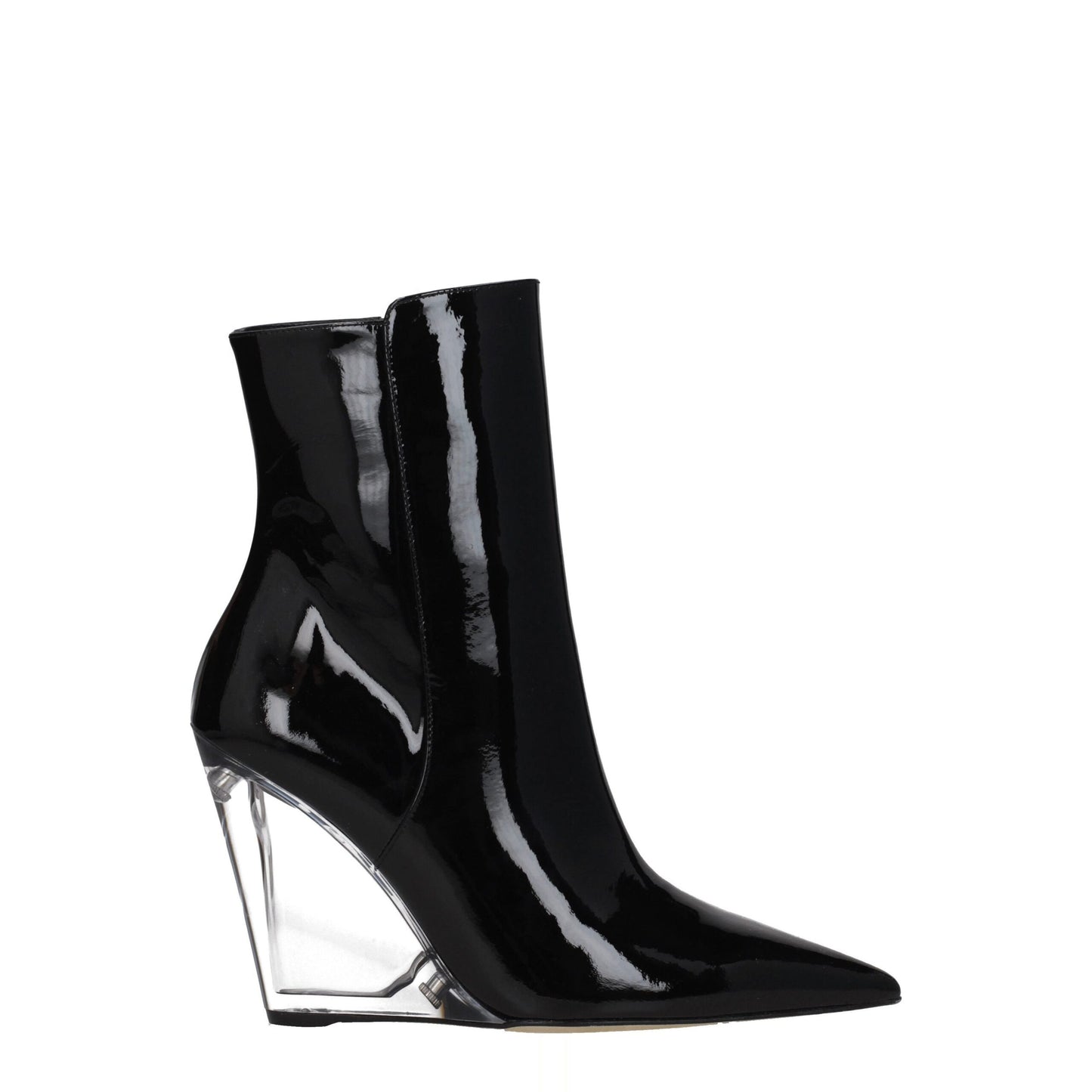 Black Leather Ankle Boots-Stuart Weitzman-LabelTerrace.com