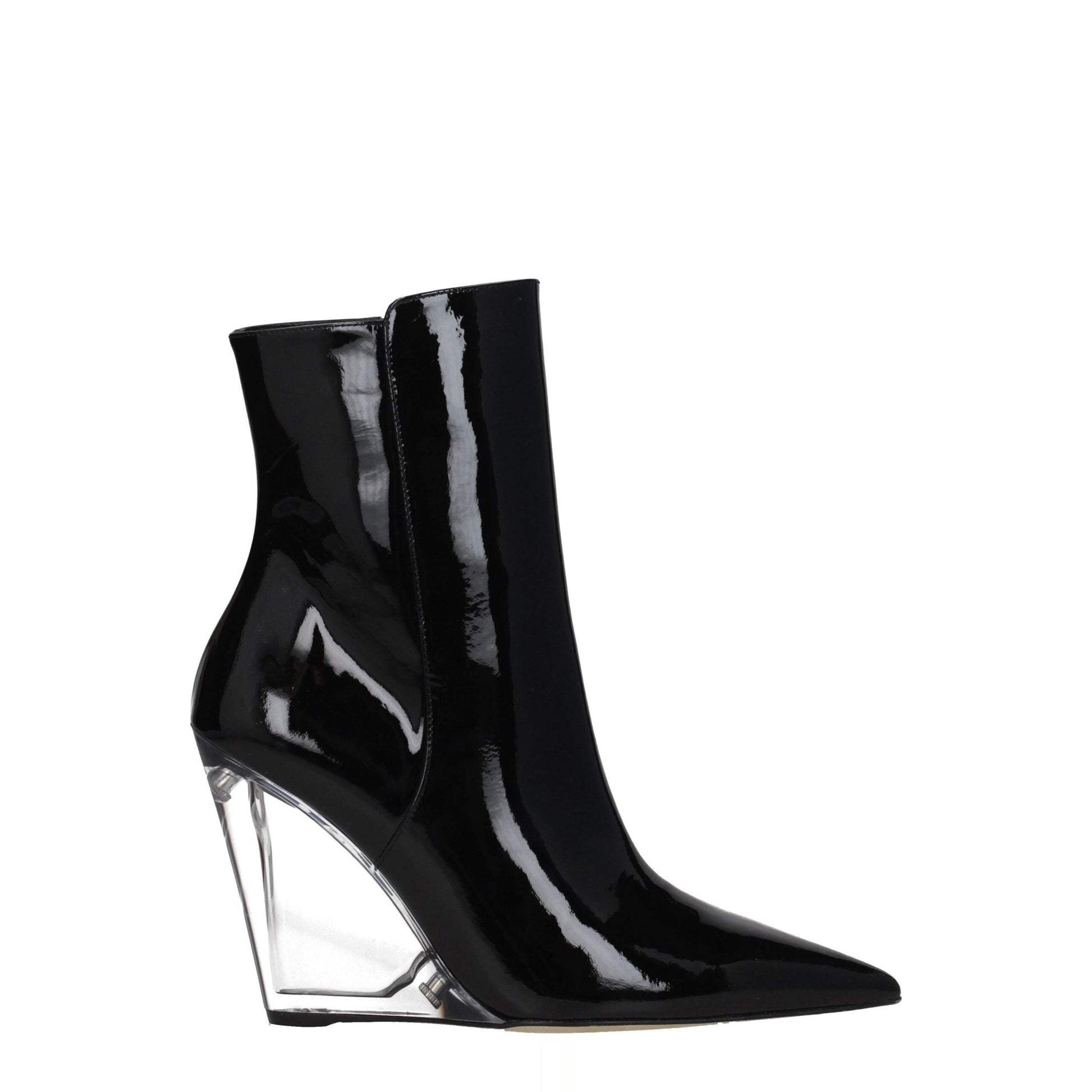 Black Leather Ankle Boots-Stuart Weitzman-LabelTerrace.com